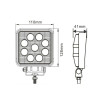 LED Work Light, Class 3, 2070 Lumens Raw, 10-30V