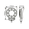 LED work light. Class 3, 1600 Lumens, 10-30V.