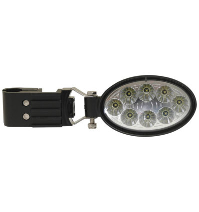 Oval LED Work Light with Handrail Support. Class 3, 2400 Lumens, 10-30V