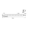 Drawbar - Cat 2 - 9 Holes - 781mm