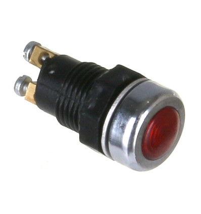 Warning Light Red - metal front