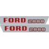 Ford Pre-force 2000 Decal Set