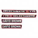 David Brown 770 Decal Set