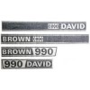 David Brown 990 Decal Set