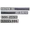 David Brown 995 decal Set