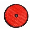 Round reflective plaque- Red