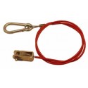 Emergency trailer safety cable