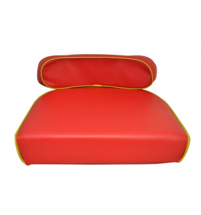 Seat Cushion (Set)- Red & Yellow