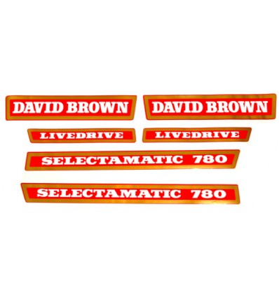Decal Set David Brown 780 (1972-74)