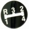 Gear Knob Sticker 1-2-3-4-R