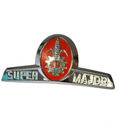 Super Major front Badge - chrome + paint
