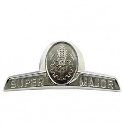 Super Major front Badge - chrome