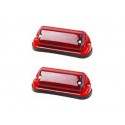 Pair of Rear Lights - Red