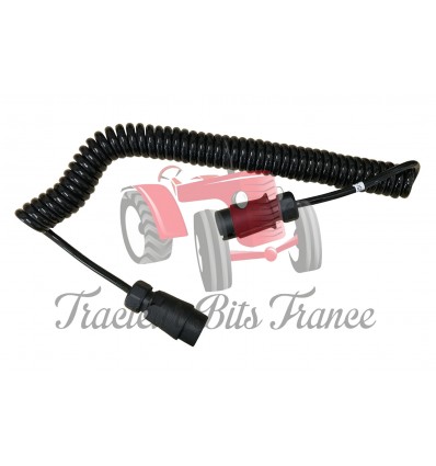 Cable Trailer Extension Male/Male 7 Pin Curly