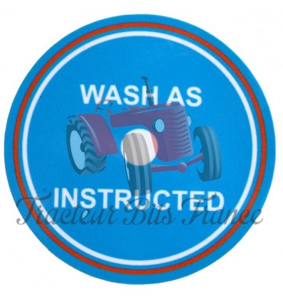 " Wash as instructed" Decal Ferguson TEF20, FF30