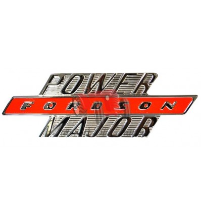 Badge Power Major Chrome & Orange