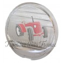 Verre remplacement pour phares avec logo tracteur
