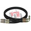 Pair of 1 metre hoses. Comes with quick release fittings. 3/8" female 90 deg. with M/M adapter.