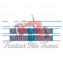 Kit Autocollants Ford 4000 (Fond Bleu)