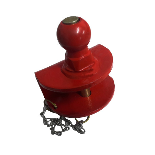 Boules d'attelage rouge - Chape mixte ( Axe et Boule )1500KG 50mm boule