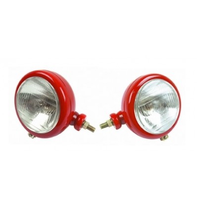 Complete Red Headlight -horizontal fixation