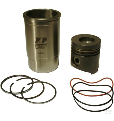 Smooth liner, piston and ring set Ø 102mm - Pin 35